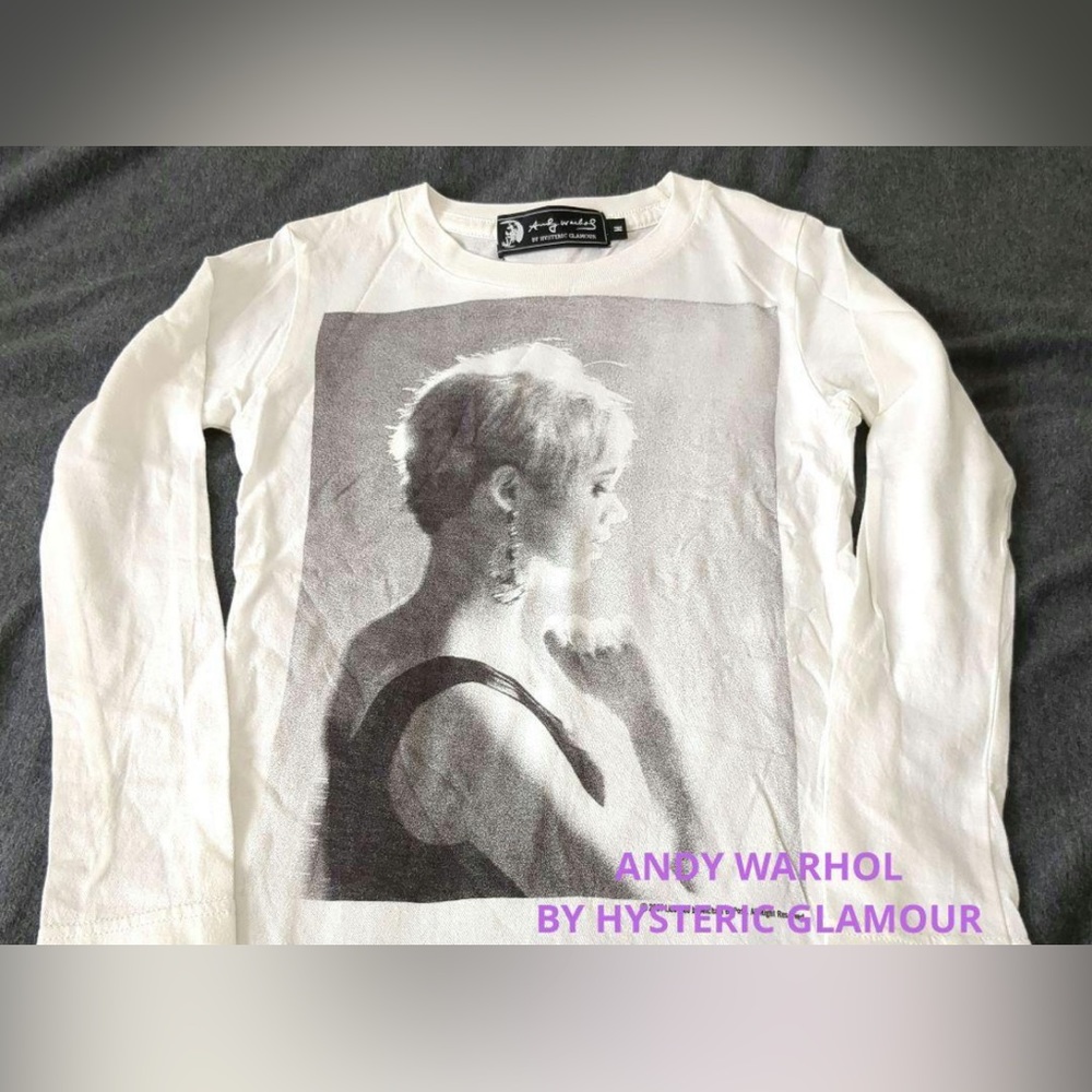 Hysteric glamour children’s size medium shirt Edie Sedgwick velvet underground